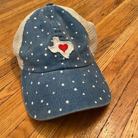 State of Texas blue cap with stars. Mesh back. - Picture 1 of 4